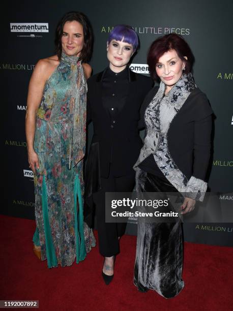 Kelly Osbourne, Sharon Osbourne and Juliette Lewis arrives at the "A Million Little Pieces" at The London Hotel on December 04, 2019 in West...