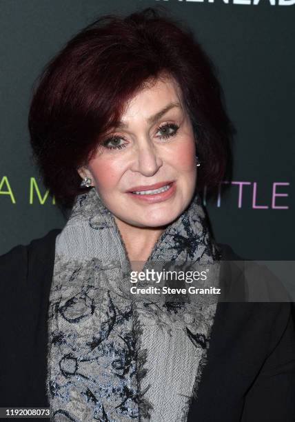 Sharon Osbourne arrives at the "A Million Little Pieces" at The London Hotel on December 04, 2019 in West Hollywood, California.