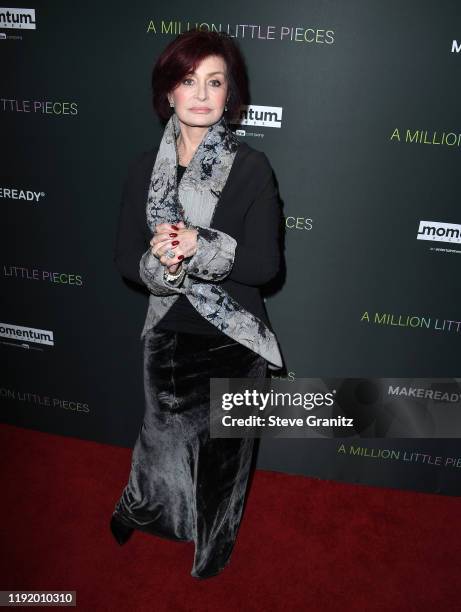 Sharon Osbourne arrives at the "A Million Little Pieces" at The London Hotel on December 04, 2019 in West Hollywood, California.