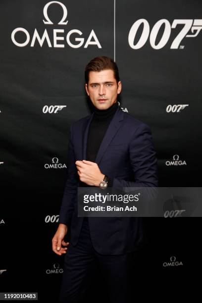 Sean O'Pry attends the Omega Bond Watch Unveiling on December 04, 2019 in New York City.