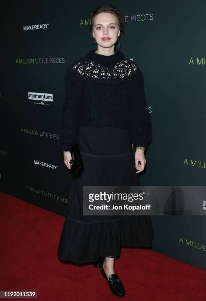 Odessa Young attends the Special Screening Of Momentum Pictures' "A Million Little Pieces" at The London Hotel on December 04, 2019 in West...