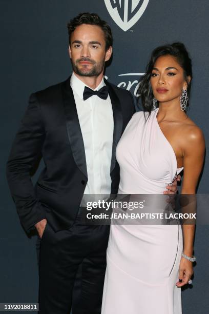 Singer Nicole Scherzinger and Thom Evans attend the 21st Annual InStyle And Warner Bros. Pictures Golden Globe After-Party in Beverly Hills,...