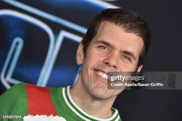 Perez Hilton attends the premiere of 20th Century Fox's "Spies in Disguise" at El Capitan Theatre on December 04, 2019 in Los Angeles, California.