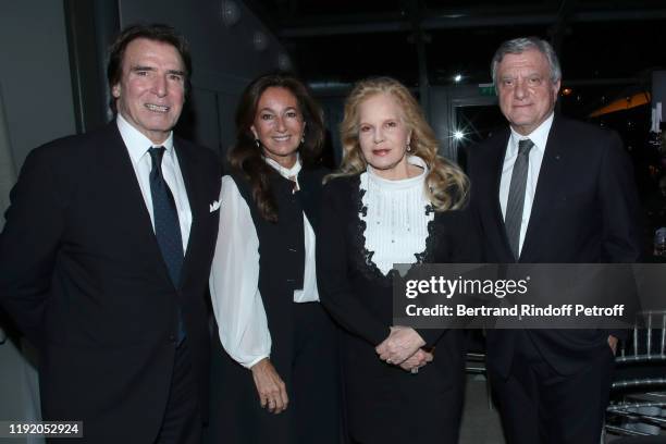 Tony Scotti, Katia Toledano, Sylvie Vartan and Sidney Toledano attend the Gala evening of the Pasteur-Weizmann Council at Pavillon Gabriel on...