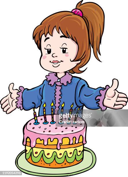 228 Birthday Girl Cartoon Photos and Premium High Res Pictures - Getty  Images