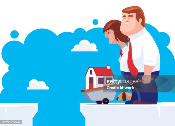 228 Separated Couple Cartoon High Res Illustrations - Getty Images