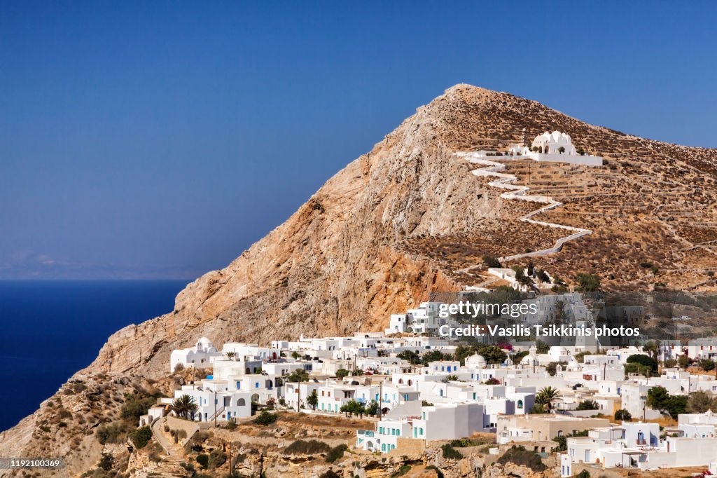 Folegandros island at daytime