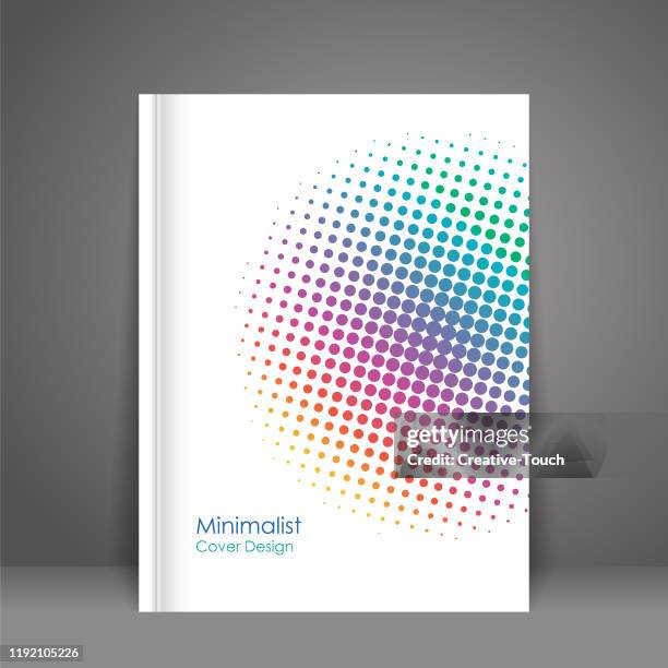 minimalist cover design - annual report cover stock illustrations