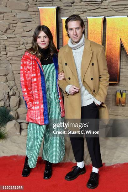 Ines De Clercq and Arthur Darvill attend the "Jumanji: The Next Level" UK Film Premiere at BFI Southbank on December 05, 2019 in London, England.