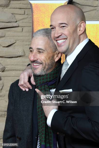 Producers Matt Tolmach and Hiram Garcia attend the "Jumanji: The Next Level" UK Film Premiere at BFI Southbank on December 05, 2019 in London,...