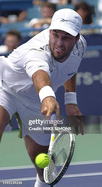 Patrick Rafter Backhand 18 Ten Masters Series Rafter Backhand Stock Photos, High-Res Pictures ...