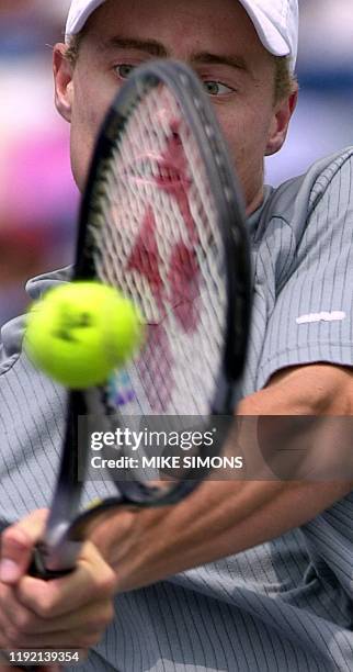 Patrick Rafter Backhand 18 Ten Masters Series Rafter Backhand Stock Photos, High-Res Pictures ...