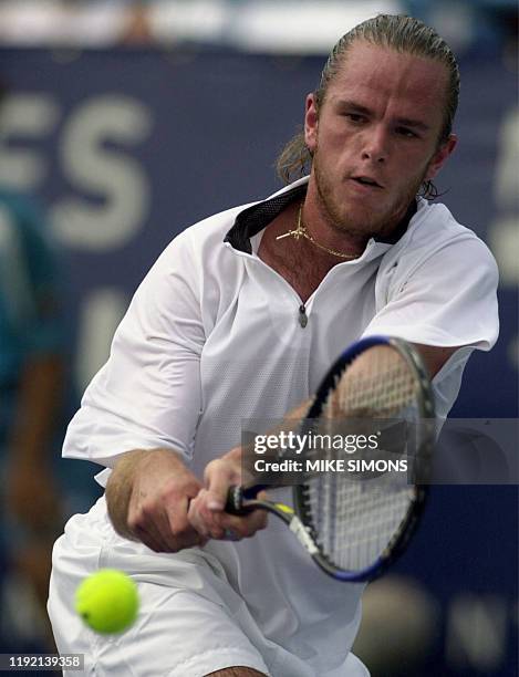 Patrick Rafter Backhand 18 Ten Masters Series Rafter Backhand Stock Photos, High-Res Pictures ...