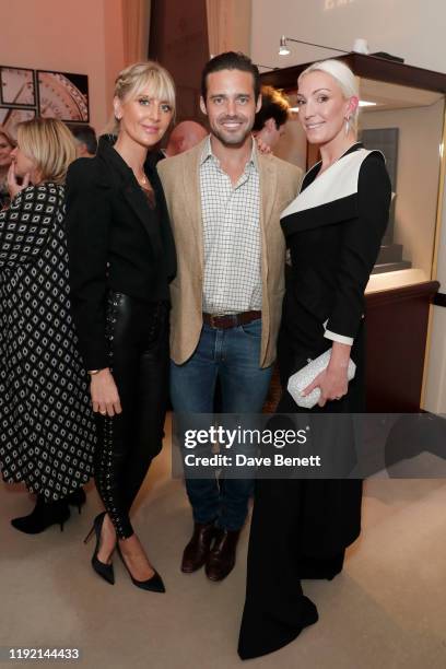Lady Emily Compton, Spencer Matthews and Olivia Buckingham attend the launch of the Pragnell collection created in collaboration with Lady Emily...