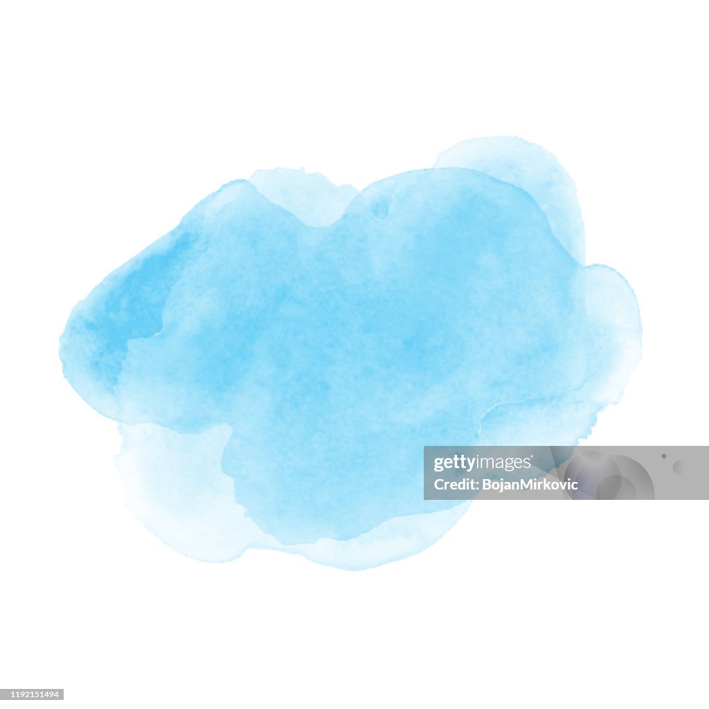 Aquarell blau Fleck Textur. Vektor