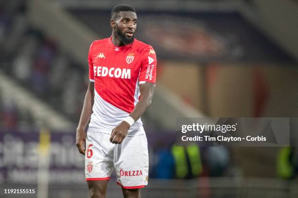 December 04: Tiemoue Bakayoko of Monaco during the Toulouse FC V AS Monaco, French Ligue 1 regular season match at the Stadium Municipal de Toulouse...