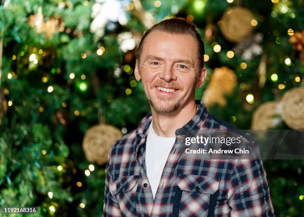 Actor Simon Pegg poses for a portrait during 2019 Whistler Film Festival at the Fairmont Chateau Whistler on December 05, 2019 in Whistler, Canada.