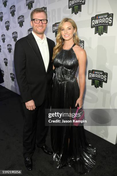 Dale Earnhardt Jr. And his wife Amy attend the Monster Energy NASCAR Cup Series Awards at Music City Center on December 05, 2019 in Nashville,...