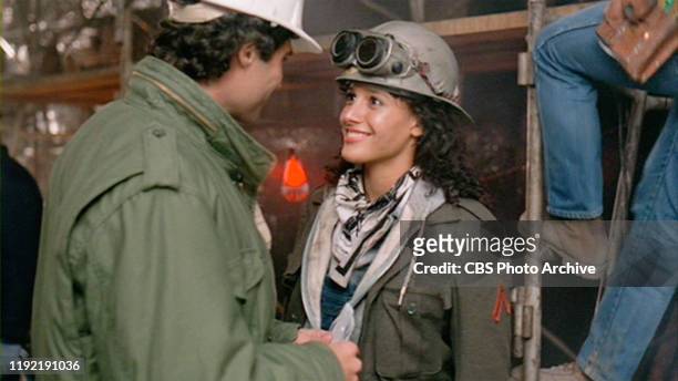 The movie "Flashdance", directed by Adrian Lyne. Seen here from left, Michael Nouri as Nick Hurley and Jennifer Beals as Alex Owens. Initial...