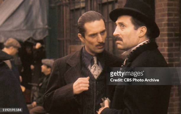 The movie "The Godfather: Part II", directed by Francis Ford Coppola, based on the novel 'The Godfather' by Mario Puzo. Seen here from left, Robert...