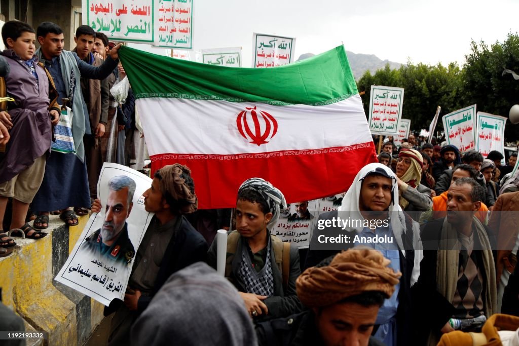 Protesters condemn killing of Iranian commander Soleimani in Brussels