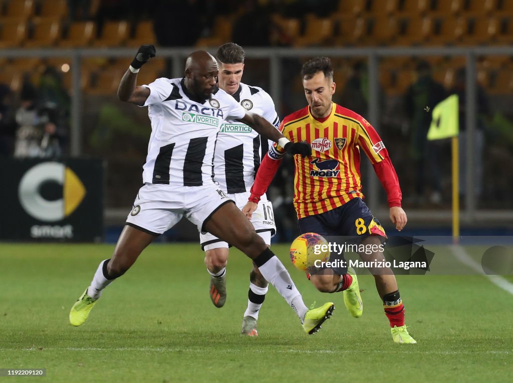 US Lecce v Udinese Calcio - Serie A