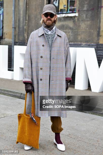 Alistair Guy attends the London Fashion Week Men's Day two Street Style.