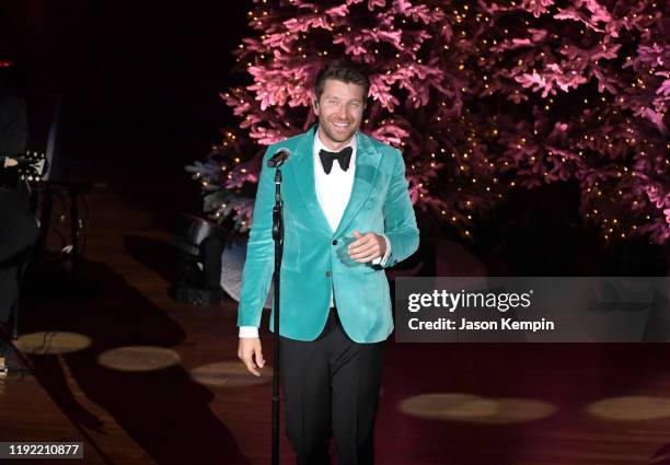 Brett Eldredge performs at the Ryman Auditorium on December 05, 2019 in Nashville, Tennessee.