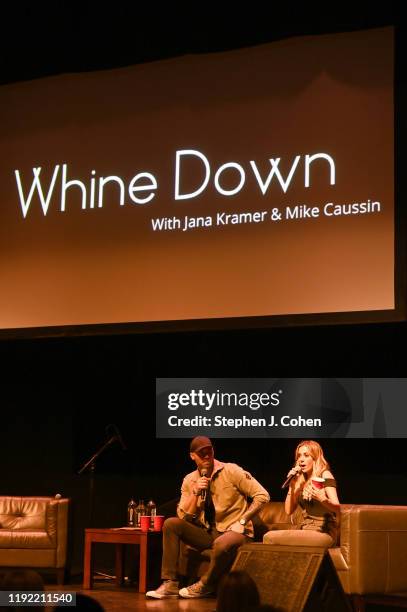 Mike Caussin and Jana Kramer perform at Bomhard Theater on December 05, 2019 in Louisville, Kentucky.