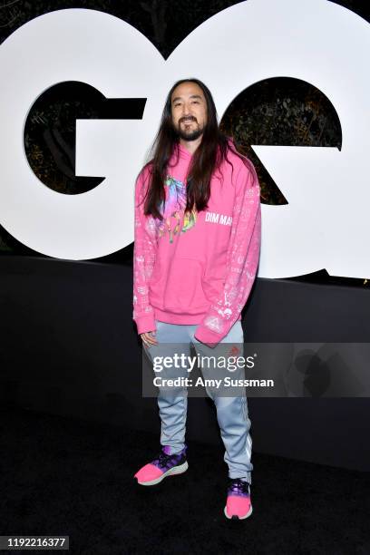 Steve Aoki attends the 2019 GQ Men of the Year at The West Hollywood Edition on December 05, 2019 in West Hollywood, California.