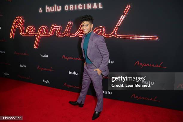 Mena Massoud attends the premiere of Hulu's "Reprisal" Season One at ArcLight Cinemas on December 05, 2019 in Hollywood, California.