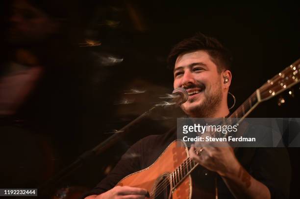 Marcus Mumford of Mumford & Sons on stage at "Not So Silent Night," a RADIO.COM Event at Barclays Center on December 05, 2019 in New York City.