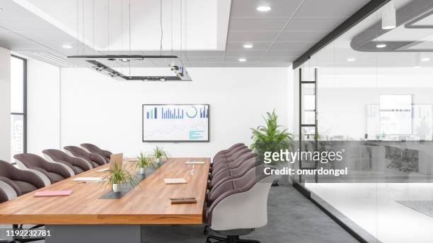 contemporary meeting room - meeting room stock pictures, royalty-free photos & images