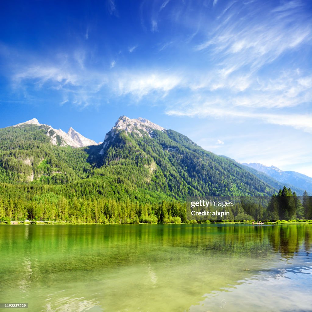 Hintersee Lake near Ramsau, Germany