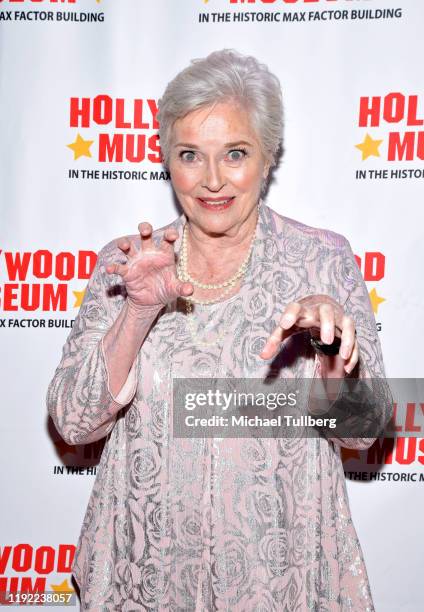 Actress Lee Meriwether attends Hollywood Museum's "Back To The Future" Trilogy: The Exhibit at The Hollywood Museum on December 05, 2019 in...