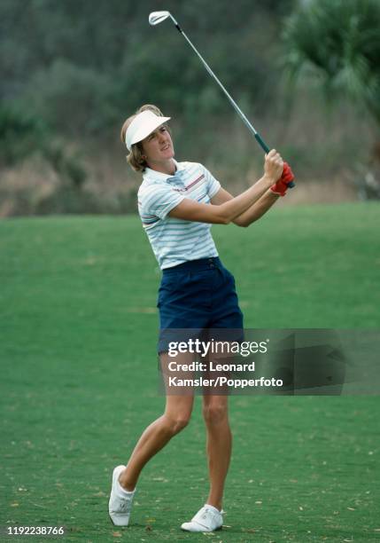 American golfer Beth Daniel in action, circa 1979.