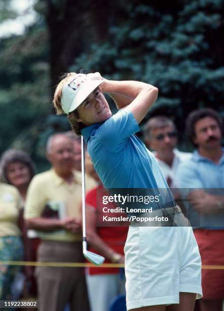 American golfer Beth Daniel in action, circa 1982.