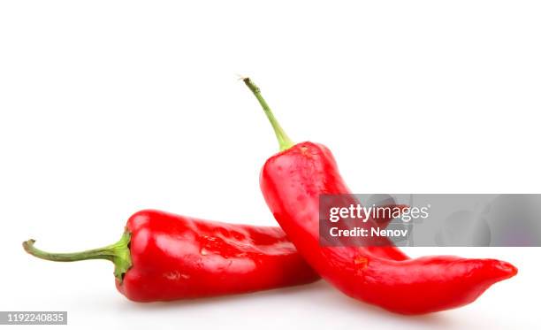 red chili pepper - chillies stock-fotos und bilder