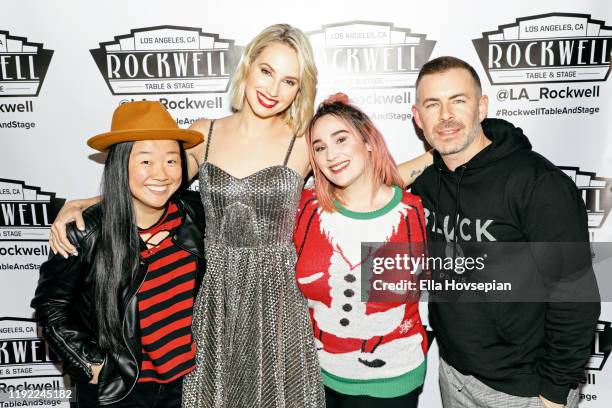 Molly McCook, Sherry Cola, Emma Hunton, and Bradley Bredeweg at Rockwell Table and Stage on December 05, 2019 in Los Angeles, California.