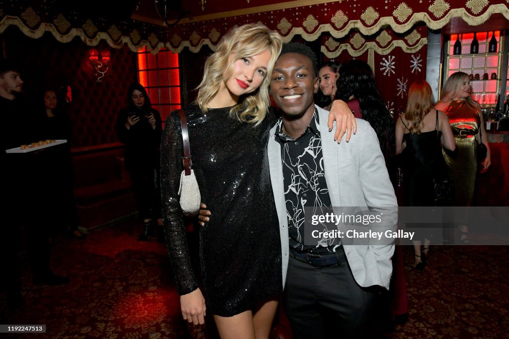 Isabel May and Olly Sholotan attend Lancôme x Vogue L'Absolu Ruby