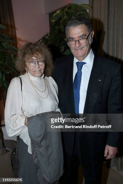 Nobel Price Serge Haroche and his wife Claudine Haroche attend the Gala evening of the Pasteur-Weizmann Council at Pavillon Gabriel on December 04,...