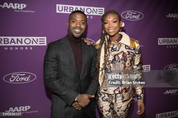 Ray J and Brandy attend 2019 Urban One Honors at MGM National Harbor on December 05, 2019 in Oxon Hill, Maryland.