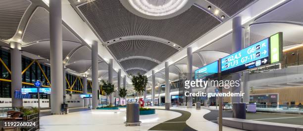 aeroporto di istanbul, il nuovo aeroporto di istanbul - contemporary istanbul foto e immagini stock