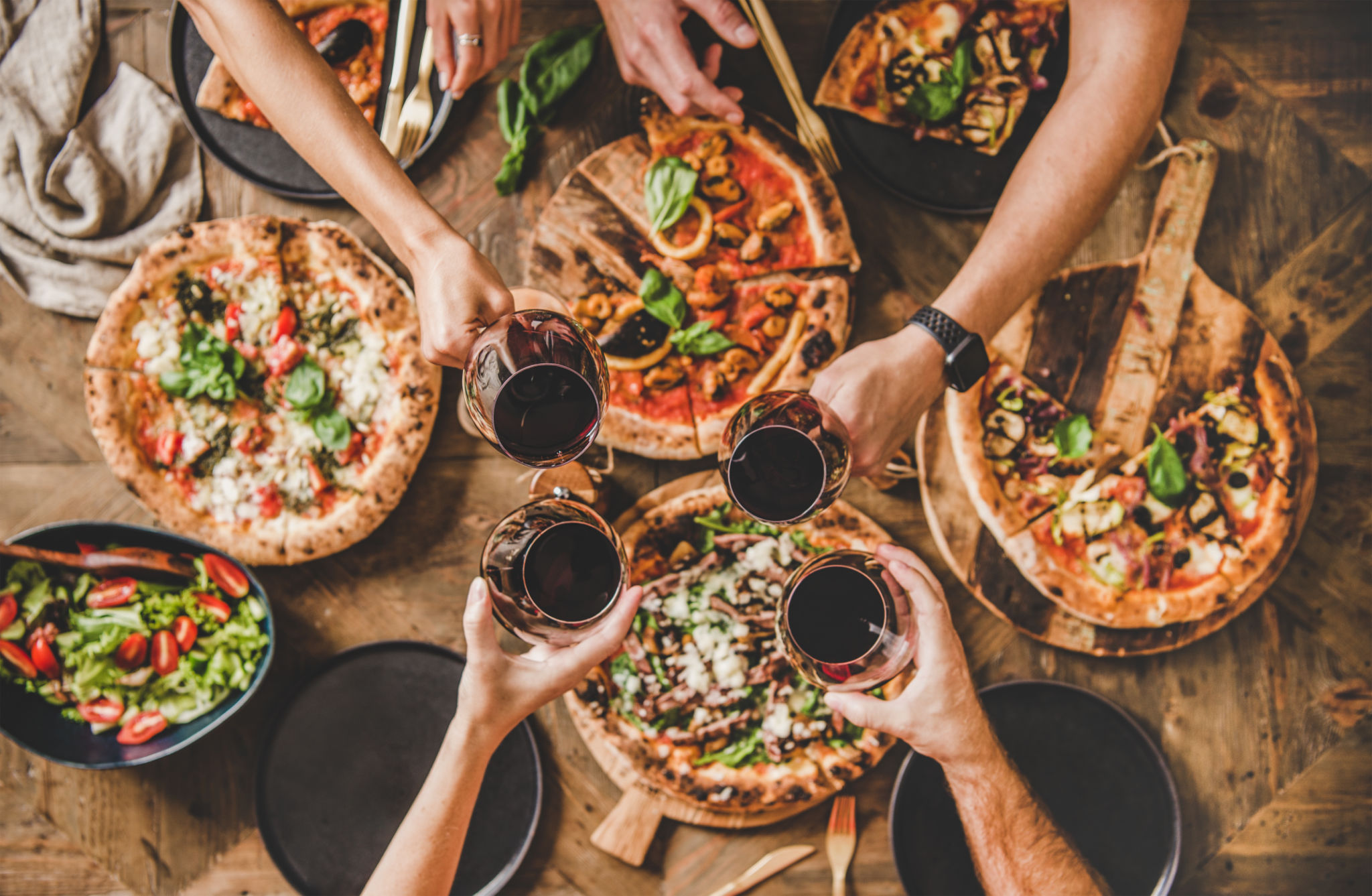 red wine pizza