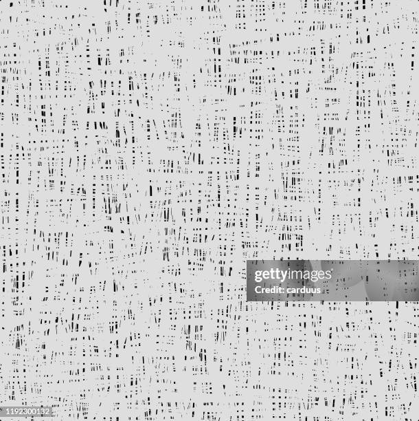 seamless black and white textured pattern - linen background stock illustrations