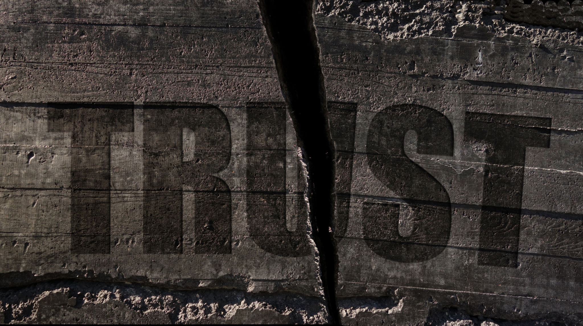 Broken trust concept Broken trust concept