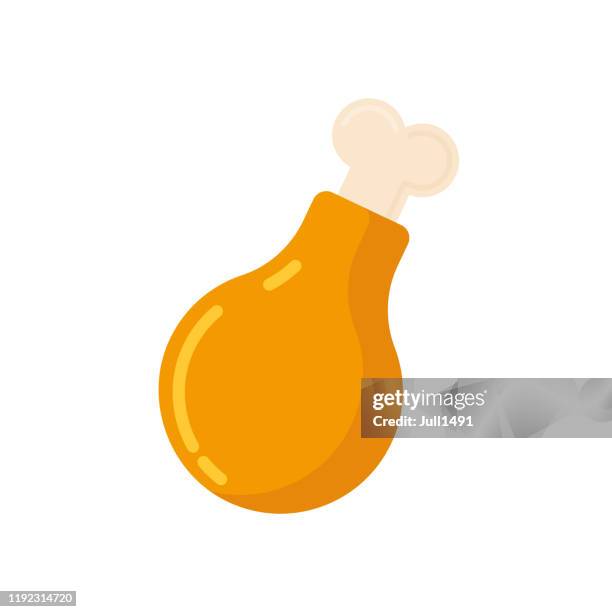 grilled turkey leg icon on white isolated background. - chicken bone stock illustrations