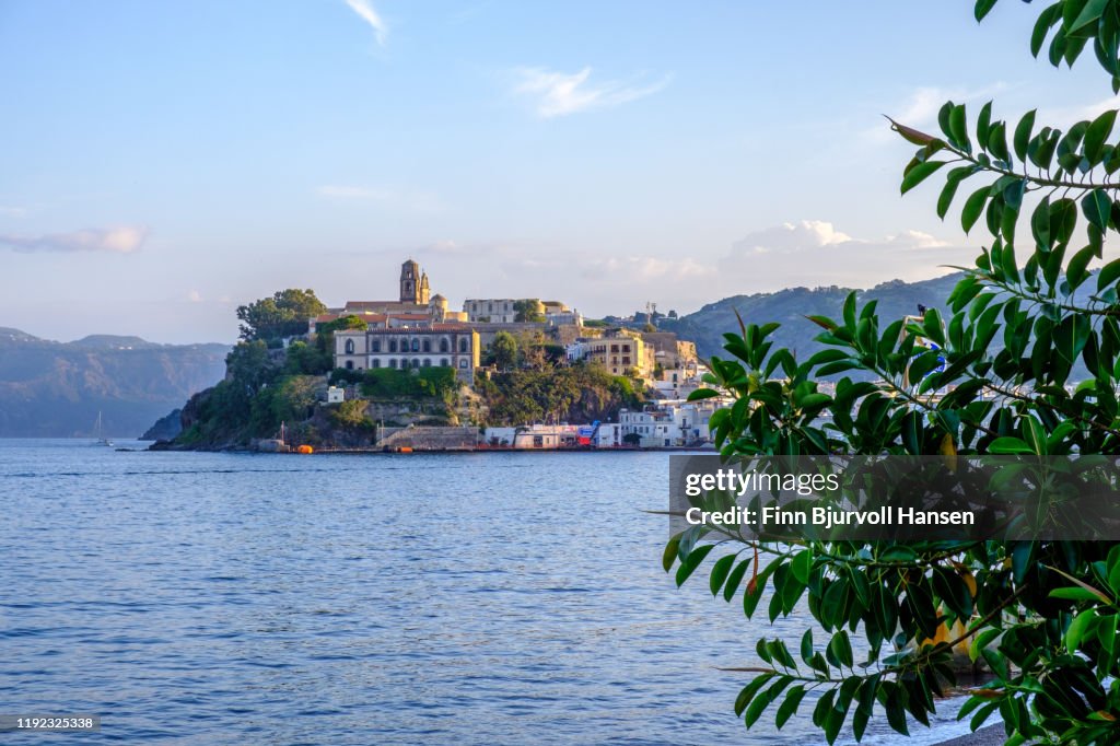 The harbour of the aeolian island lipari