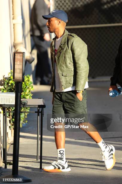 Pharrell Williams is seen on January 6, 2020 in Los Angeles, California.