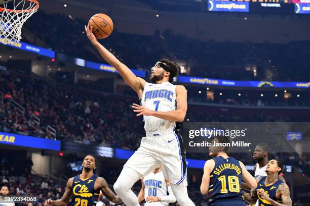 Michael Carter-Williams of the Orlando Magic shoots during the first half against the Cleveland Cavaliers at Rocket Mortgage Fieldhouse on December...